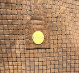 BORSA IN PELLE INTRECCIATA CUOIO
