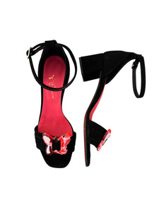 SANDALO Butterfly Nero/Rosso