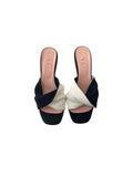 FIOCCO nappa bianco camoscio  nero