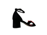 SANDALO Butterfly Nero/Rosso