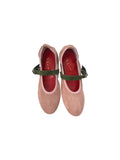 MINNIE MIU  rosa cipria/verde