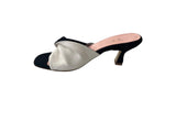 FIOCCO nappa bianco camoscio  nero