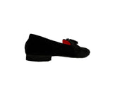 MOCASSINO BLACK Suede Napping