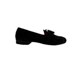 MOCASSINO BLACK Suede Napping
