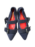 Ballerina 702 2F Camoscio Blu Navy