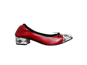 SCARPA MAGICA Rosso/Bianco Pitonato