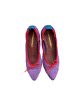 SCARPA MAGICA VIOLA E ROSSA E pitone blu