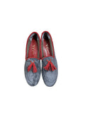 MOCASSINO GRIGIO/ROSSO Nappine