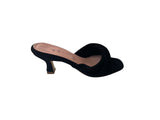 FIOCCO nappa bianco camoscio  nero