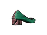 SCARPA MAGICA Verde/Pitonato Viola