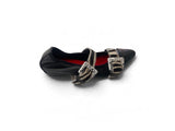 Ballerina 702 2F NAPPA NERO E CAVALLINO