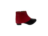 TJ Risvolto Nero Pitone Rosso