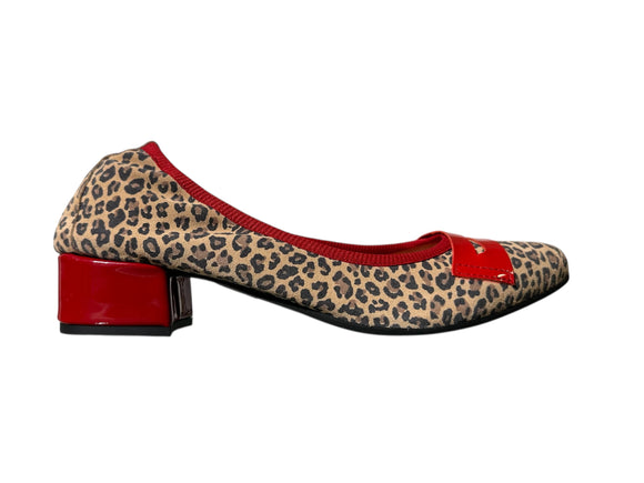 SCARPA MAGICA/Moca Leopardato/Rosso