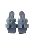 Ciabattina H MONTONE azzurra