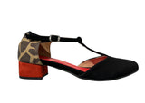 CHARLESTON  Nero/Rosso/Leopardato