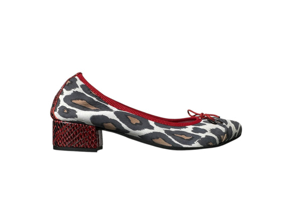 SCARPA MAGICA Leopardato/Rosso