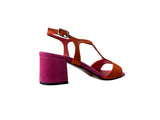 SANDALO 301 Fucsia/Arancione