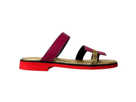 CIABATTA HJ Fucsia/Oro Para Rossa
