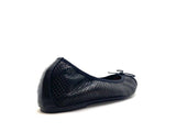 BALLERINA 702 BLACK TRAFORATA