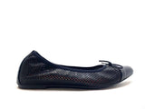 BALLERINA 702 BLACK TRAFORATA