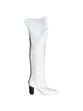 BOOT ABOVE KNEE WHITE TRAFORATO
