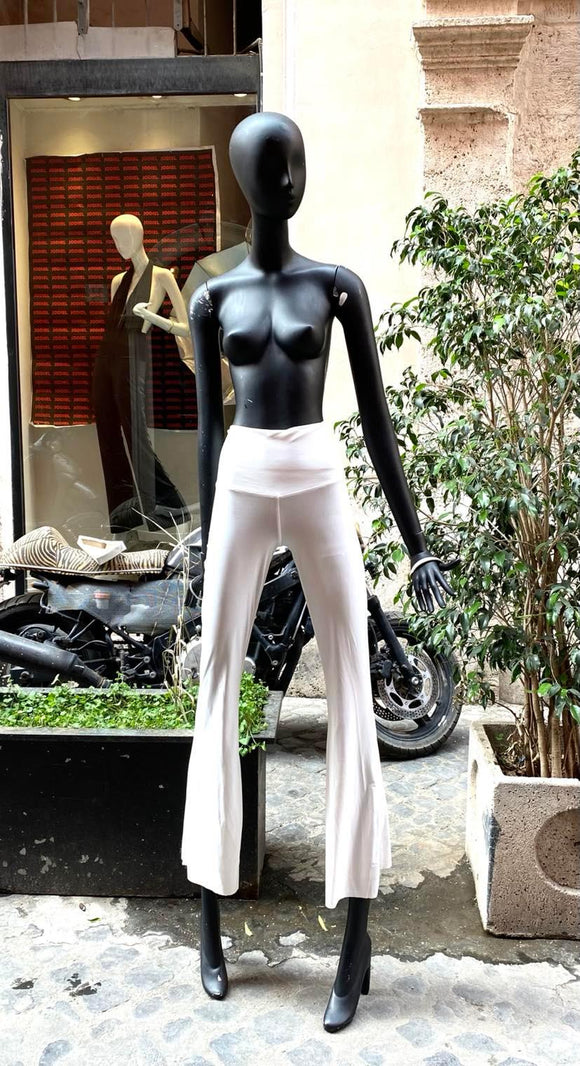 PANTALONE A CAMPANA BIANCO