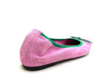 MINNIE PINK/GREEN SUEDE