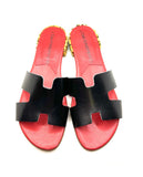 SANDALO H BLACK/LEOP